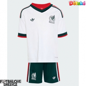 Mexiko Dětské Venkovní dres komplet MS 2026 Krátký Rukáv (+ trenýrky)